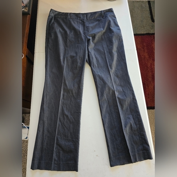 Talbots Pants Womens Sz 16 Gray Signature Dress Straight 38x32 Mid Rise - Picture 3 of 10